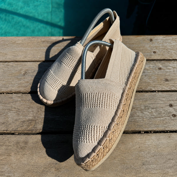 handmade espadrille- beige - (0012)