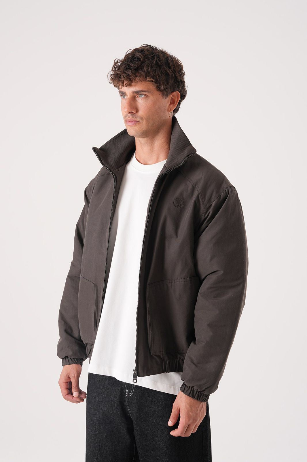 Stone bomber jacket / beige- 0055