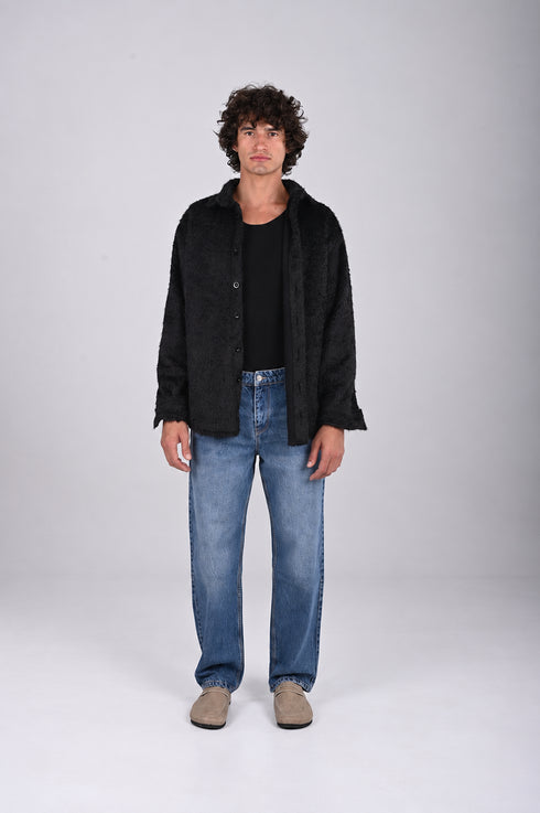 Premium Textured Fur Jacket -(W-0311)