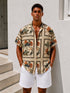 Safari Print Shirt – Sand Edition - (0190)