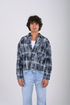 Oversized Plaid Overshirt (W-0325)