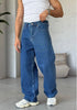 Wide-Leg Relaxed Fit Jeans – Vintage Blue /WE11 - (0178)