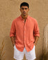Linen Relaxed Shirt – (0124)