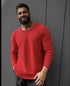 Knitwear oversized shirt - red 0062