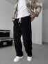 Velvet cotton pants - black 0094