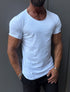 Slim fit shirt round neck - (0030)