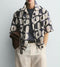 Zara Abstract Print Resort Shirt ( 0296)