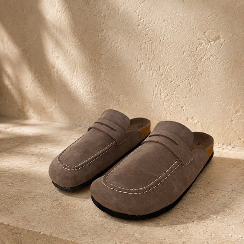 Premium Suede Mule Loafers - (0293)