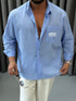 Daily Urban Uniform Striped Shirt - (0225)
