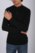 Ribbed Knit Henley Sweater -(W- 0323)
