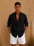 Linen Relaxed Shirt – (0124)