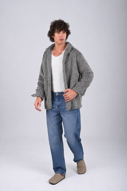 Premium Textured Fur Jacket -(W-0311)