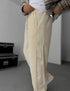 Velvet cotton pants - beige 0094