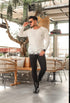 Knitwear oversized shirt - 0064 - white