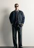 ZARA-CONTRAST RELAXED FIT BOMBER JACKET (ZW-0002)