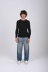 Textured Knit Crewneck Sweater- (W-0329)
