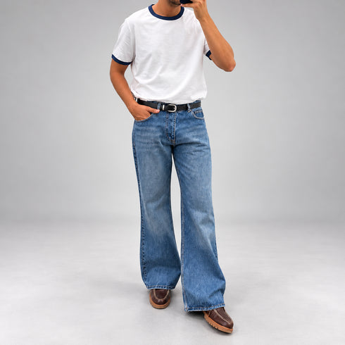 Relaxed fit Vintage Wash-Jeans- (P-0334)