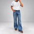 Relaxed fit Vintage Wash-Jeans- (P-0334)