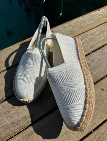 handmade espadrille- white - 0012
