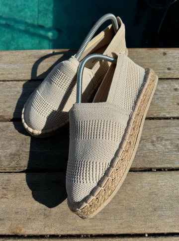 handmade espadrille- beige - 0012