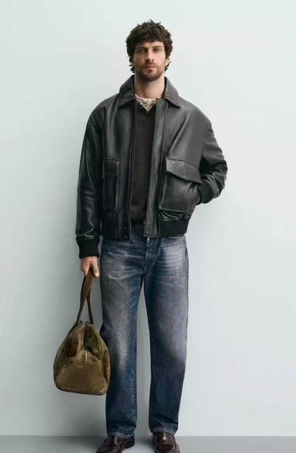 ZARA LEATHER EFFECT JACKET (ZW-0017)