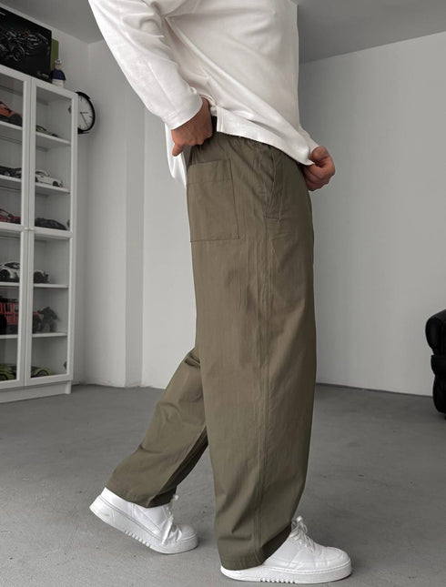 Relaxed Drawstring Summer Pants – oiled 0125