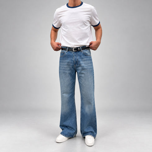 Relaxed fit Vintage Wash-Jeans- (P-0334)