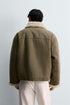Zara Shearling-Collar Utility Jacket (ZW-0012)