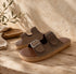 Double-Buckle Espadrille Slides-(0258)