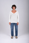 Textured V-Neck Knit Sweater - (W-0058)