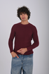 Textured Knit Crewneck Sweater- (W-0329)