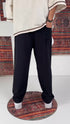 Relaxed Linen Jogger Pants – black 0120
