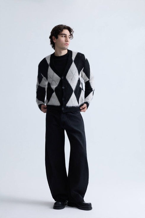 Soft Mohair-Effect Cardigan (W-0335)