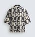 Zara Abstract Print Resort Shirt ( 0296)