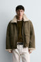 Zara Shearling-Collar Utility Jacket (ZW-0012)