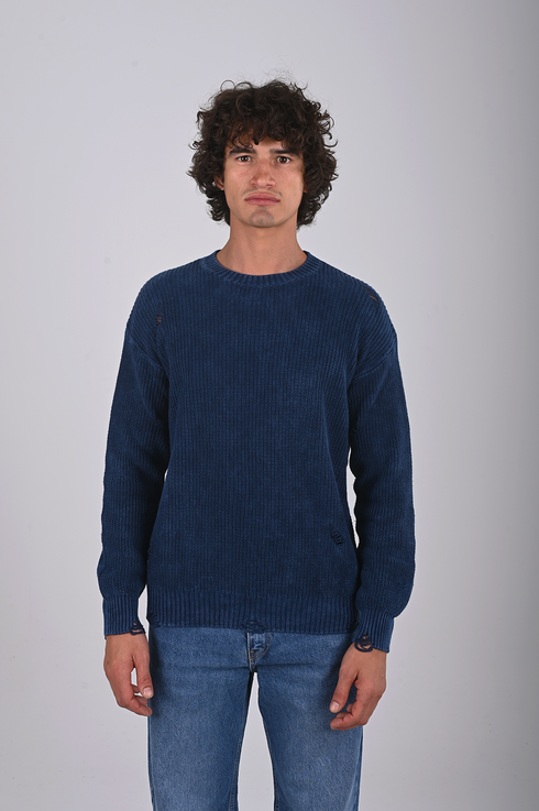 Knitwear oversized shirt (W-0061 )