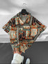 Tribal Print Shirt – Earth Tone Edition (0193)