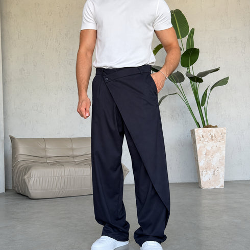 Tailored Wide-Leg Pants (P-0301)