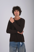 Knitwear oversized shirt (W-0062 )