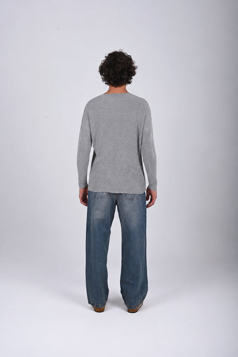 Knitwear oversized shirt (W-0062 )
