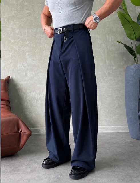 Wide Legs Trousers - (0208)
