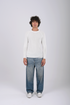 Textured Knit Crewneck Sweater- (W-0329)