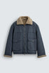 Zara Shearling-Collar Utility Jacket (ZW-0013)