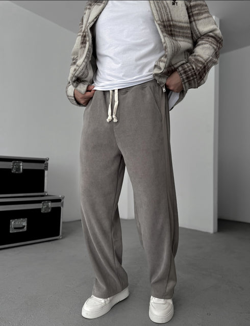 Velvet cotton pants - coffee 0094