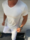 Basic cotton v-shirt - (0020)