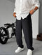 Relaxed pants - black 0066