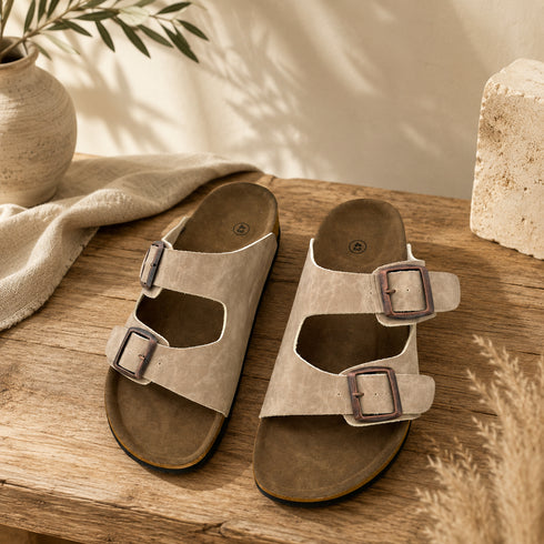 Double-Buckle Comfort Slides - (0250)
