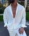 Linen shirt -white - (0024)