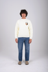 Heart Detail Knit Sweater-(W-0308)