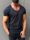 Essential Deep Scoop Neck T-Shirt – black / (0155)